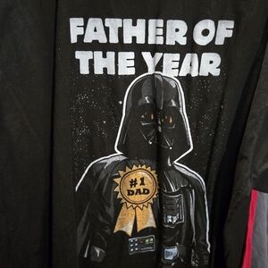 Star Wars Darth Vader Father of the Year Graphic T-Shirt Black Tultex XXL Mens